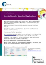 How to access and download online applications - Planning Portal