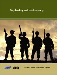 Stay healthy and mission-ready - GOJO Industries, Inc.