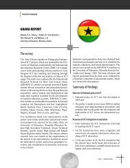 GHANA REPORT The survey Summary of Findings - ERNWACA