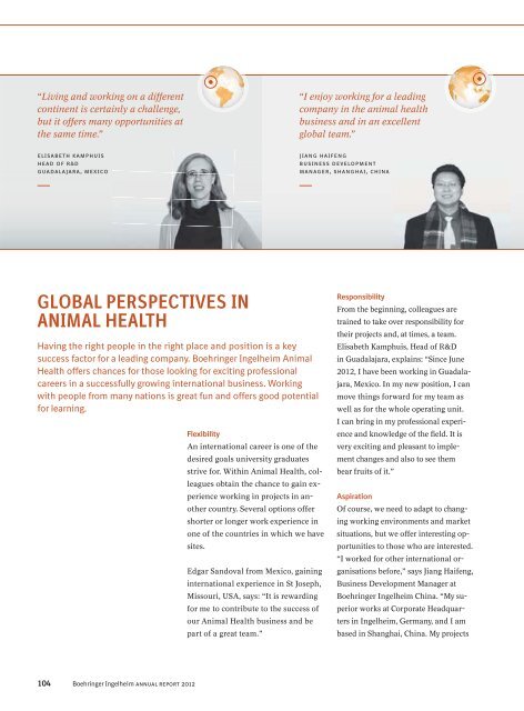 Corporate Magazine 2012 - Boehringer Ingelheim