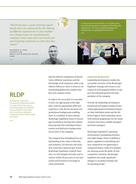 Corporate Magazine 2012 - Boehringer Ingelheim