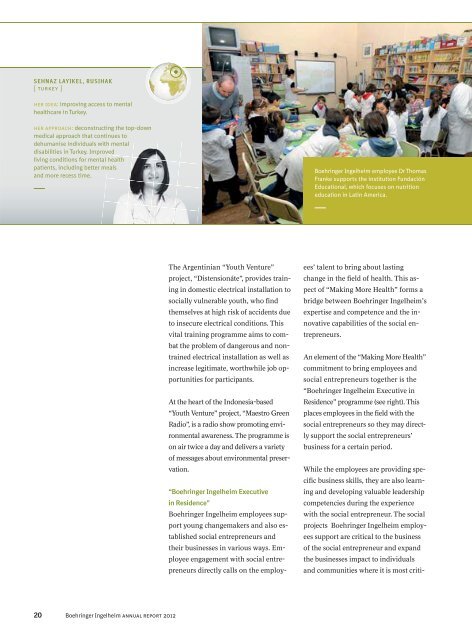 Corporate Magazine 2012 - Boehringer Ingelheim