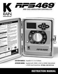 RPS469 Manual - Auto-Rain