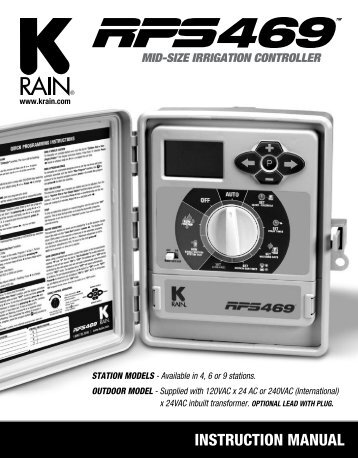 RPS469 Manual - Auto-Rain