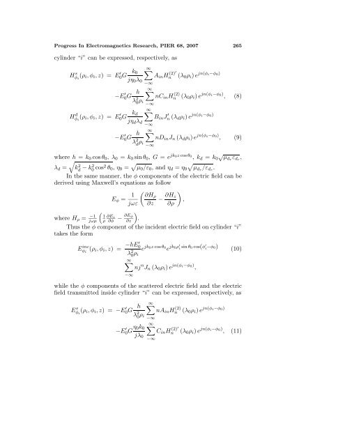 OBLIQUE INCIDENCE PLANE WAVE SCATTERING FROM AN ...