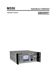 M550 Impedance Calibrator - meatest.cz