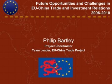 Future Opportunities and Challenges in EU-China Trade and ...