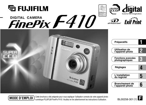 Mode d'emploi FinePix F410.pdf - Fujifilm France