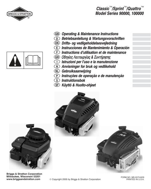 Classic /Sprint /Quattro Model Series 90000, 100000 - Index of