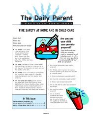 Issue 71 – Fire Safety at Home and in Child Care