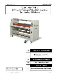 GBC 3064WF-1 - Advanced Document Systems & Supply