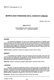 MORFOLOGIA FUNERARIA EN EL CONTEXTO URBANO - ingeba