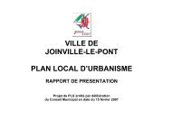 Rapport de prÃ©sentation - Joinville-le-Pont