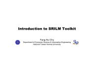 Introduction to SRILM Toolkit