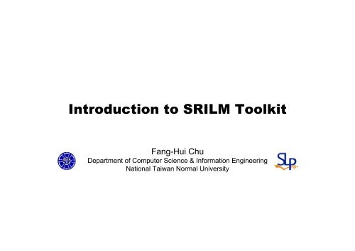 Introduction to SRILM Toolkit