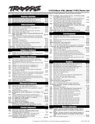 1 16 E Revo Gearing Chart