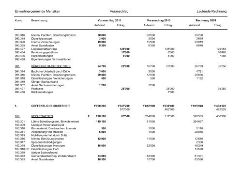 PDF-Dokument 'Voranschlag_2011_Menziken