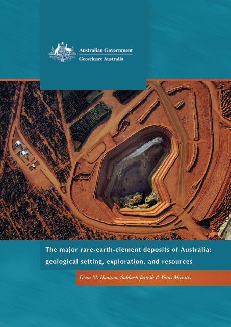 The major rare-earth-element deposits of Australia: geological ...