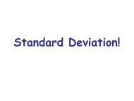 Standard deviation notes - Biology for Life