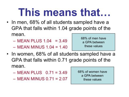 Standard deviation notes - Biology for Life