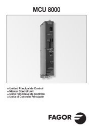 Manual MCU 8000(9-11-11) - Fagor Electrónica