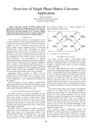 Overview of Single Phase Matrix Converter Application