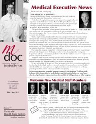 Medical Executive News - Memorial.org