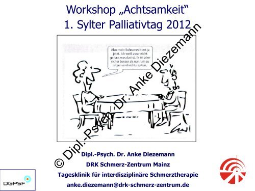 Dipl.-Psych. Dr. Anke Diezemann - 2. Internationale Sylter Palliativtage