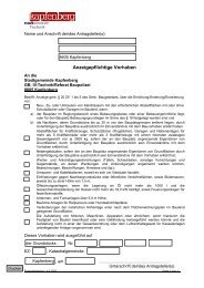 Anzeigepflichtige Vorhaben - Stadtgemeinde Kapfenberg