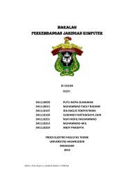 MAKALAH PERKEMBANGAN JARINGAN KOMPUTER