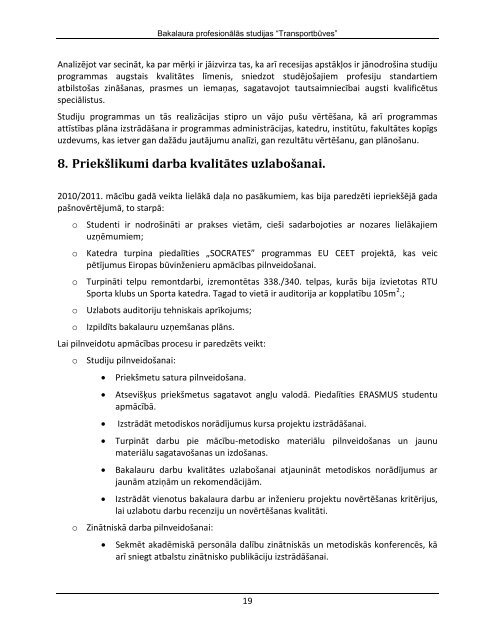 Bakalaura profesionÄlo studiju programmas âTransportbÅ«ves ...