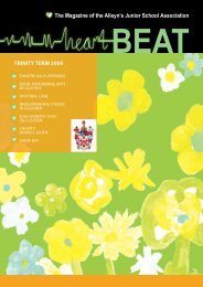 The Magazine of the Alleyn's Junior School Association