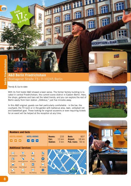 A&O Group Travel Catalogue - A&O Hotels and Hostels