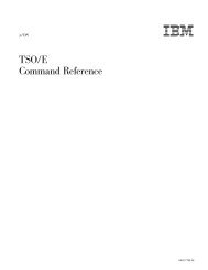 z/OS V1R9.0 TSO/E Command Reference