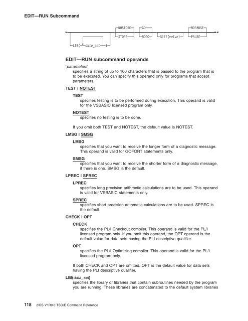 z/OS V1R9.0 TSO/E Command Reference