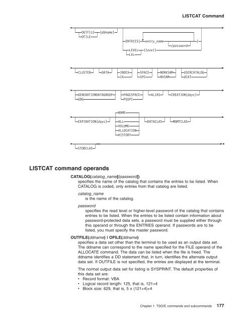 z/OS V1R9.0 TSO/E Command Reference