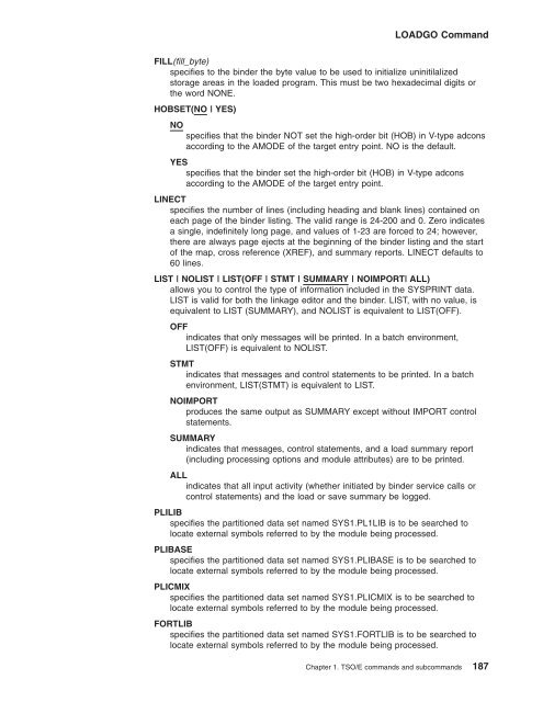 z/OS V1R9.0 TSO/E Command Reference