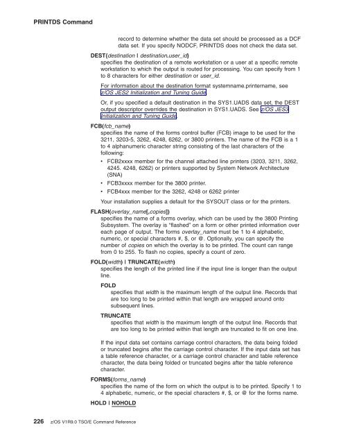 z/OS V1R9.0 TSO/E Command Reference