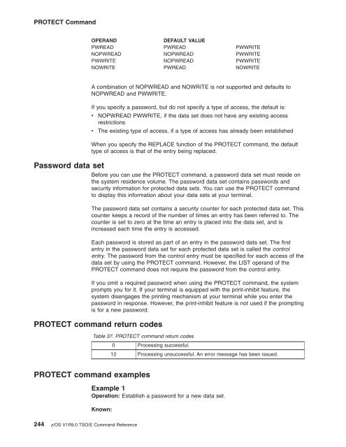 z/OS V1R9.0 TSO/E Command Reference