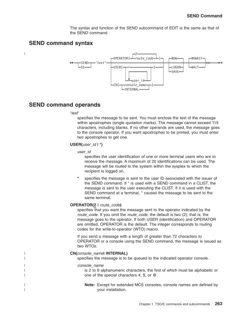 z/OS V1R9.0 TSO/E Command Reference