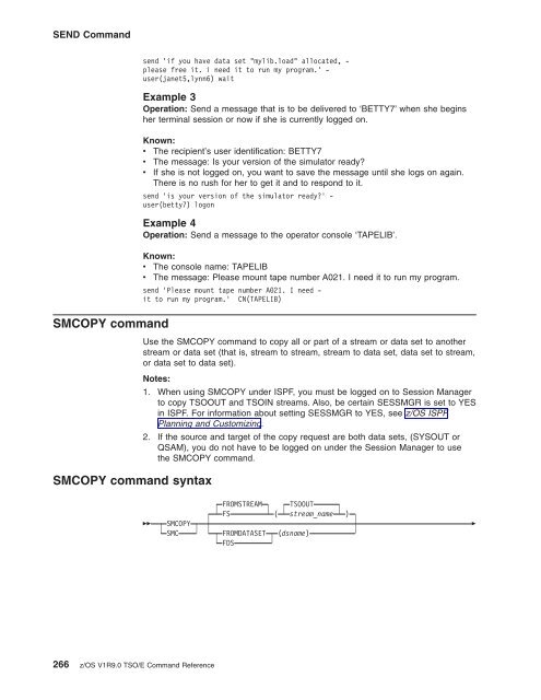 z/OS V1R9.0 TSO/E Command Reference