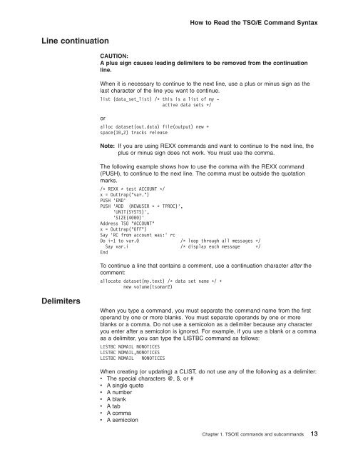 z/OS V1R9.0 TSO/E Command Reference