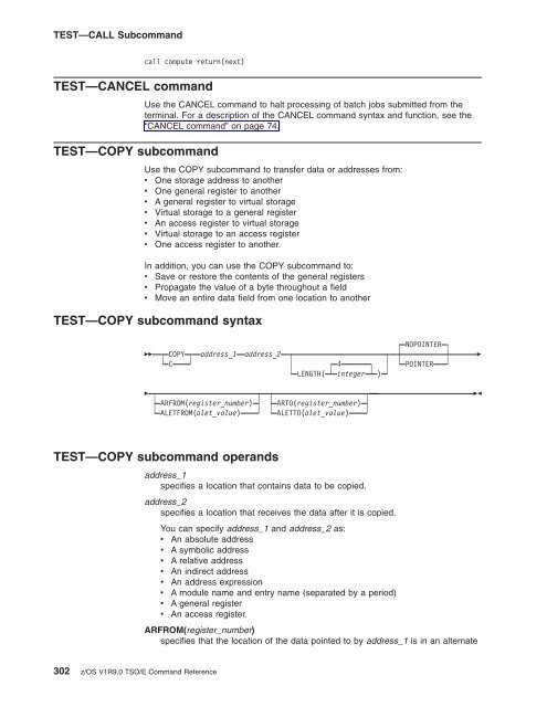 z/OS V1R9.0 TSO/E Command Reference