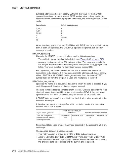 z/OS V1R9.0 TSO/E Command Reference