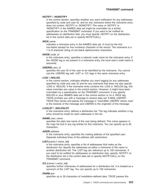 z/OS V1R9.0 TSO/E Command Reference