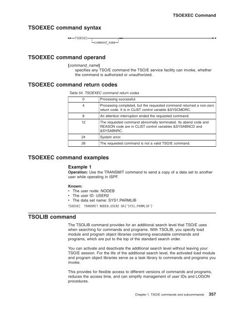 z/OS V1R9.0 TSO/E Command Reference