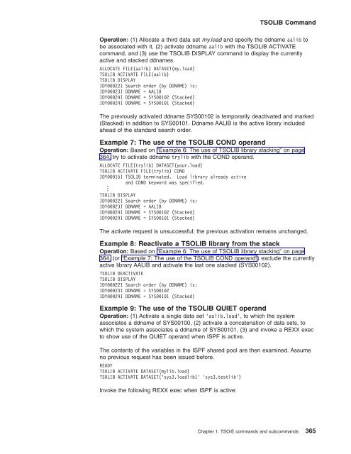 z/OS V1R9.0 TSO/E Command Reference