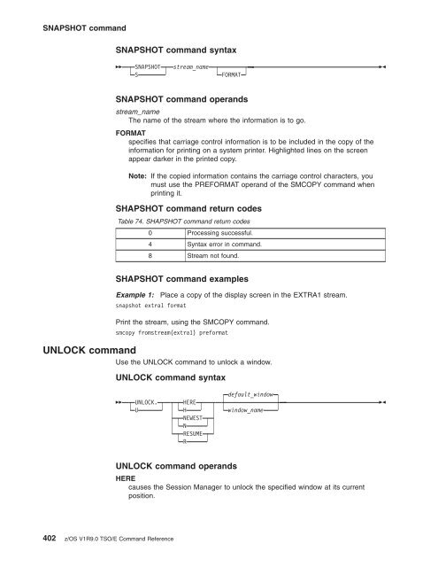 z/OS V1R9.0 TSO/E Command Reference