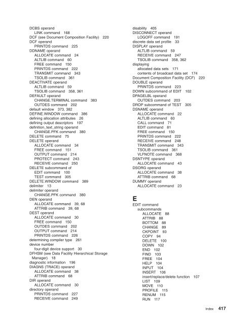 z/OS V1R9.0 TSO/E Command Reference