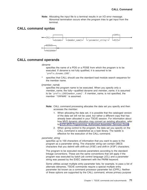 z/OS V1R9.0 TSO/E Command Reference